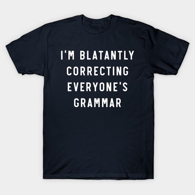 Correcting Grammar T-Shirt by Portals